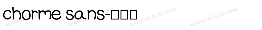 chorme sans字体转换